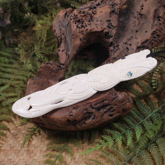 Tekoteko carved from NZ Beef Bone