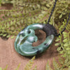 Inanga Koru pendant - NZ Greenstone
