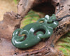 Manaia carved from Kawakawa Pounamu - NZ Greenstone
