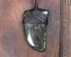 Tooth pendant carved from Kawakawa Pounamu - NZ Greenstone