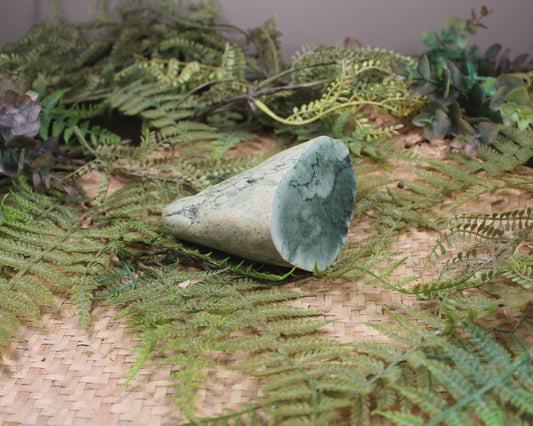 Freeform Kawakawa Pounamu Sculpture
