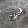 Kawakawa Pounamu pendant set in Sterling Silver - NZ Greenstone