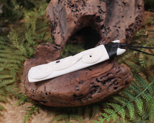 Toki or Adze carved from Beef Bone