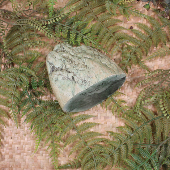 Freeform Kawakawa Pounamu Sculpture