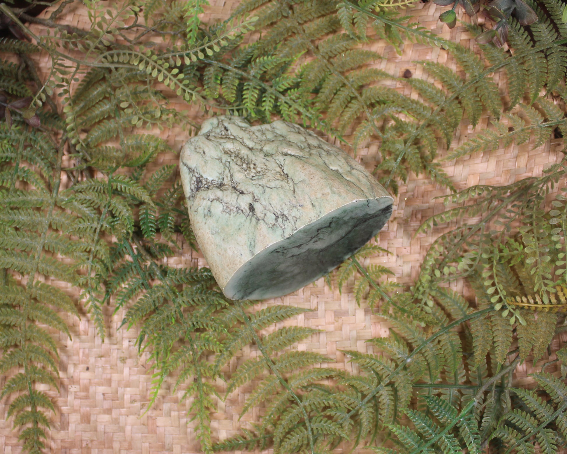 Freeform Kawakawa Pounamu Sculpture