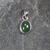 Kawakawa Pounamu pendant set in Sterling Silver - NZ Greenstone