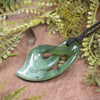 Twist or Pikorua carved from Hapopo Pounamu - NZ Greenstone