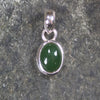 Kawakawa Pounamu pendant set in Sterling Silver - NZ Greenstone