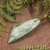 Flower Jade Pounamu Toki Pendant - NZ Greenstone