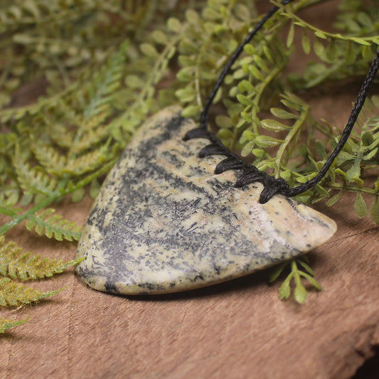 Breastplate or Shield carved from Rimu Pounamu - NZ Greenstone