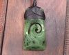 Hapopo Pounamu Toki with Koru