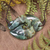 Koru Twist carved from Inanga Pounamu - NZ Greenstone