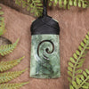 Hapopo Pounamu Toki with Koru - NZ Greenstone