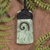 Hapopo Pounamu Toki with Koru - NZ Greenstone