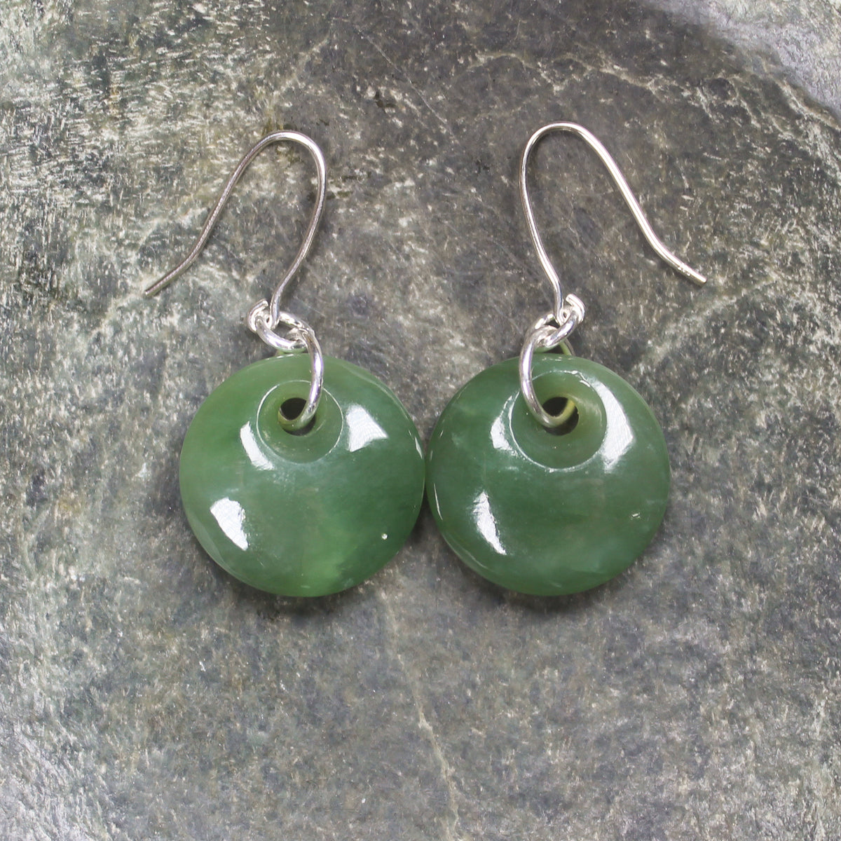 Porowhita Pounamu earrings