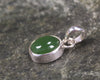 Kawakawa Pounamu pendant set in Sterling Silver - NZ Greenstone