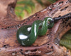 Twist carved from Kawakawa Pounamu - NZ Greenstone