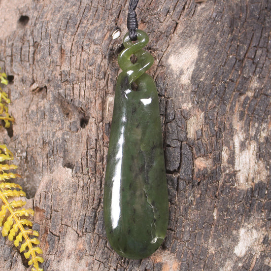 Rimu Pounamu Roimata Pendant - NZ Greenstone