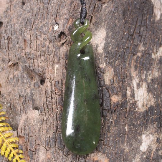 Rimu Pounamu Roimata Pendant - NZ Greenstone