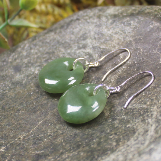 Porowhita Pounamu earrings