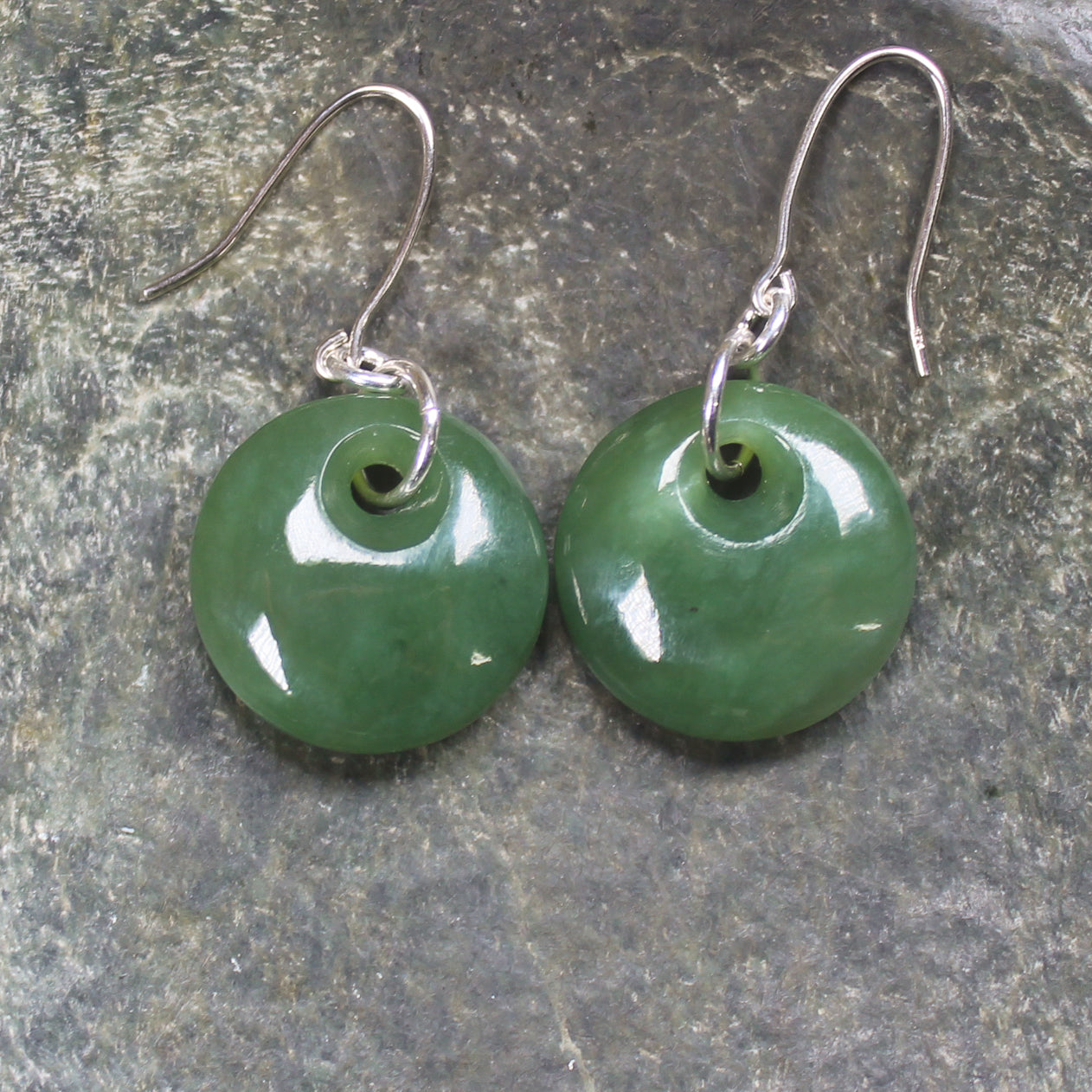 Porowhita Pounamu earrings