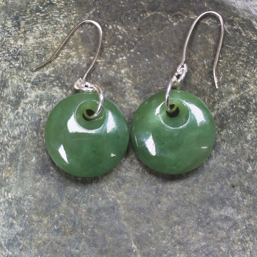 Porowhita Pounamu earrings