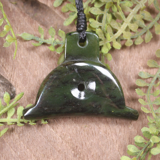 Rimu Pounamu Dog Whistle Pendant - NZ Greenstone