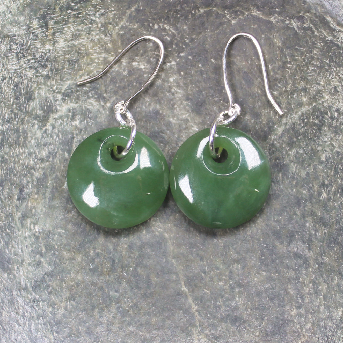 Porowhita Pounamu earrings