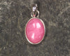Sterling Silver Pendant carved from Rhodonite