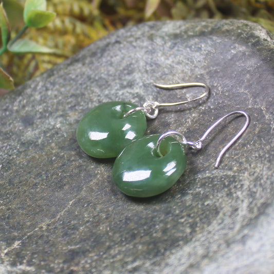 Porowhita Pounamu earrings