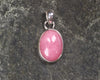 Sterling Silver Pendant carved from Rhodonite