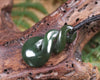 Twist carved from Kawakawa Pounamu - NZ Greenstone
