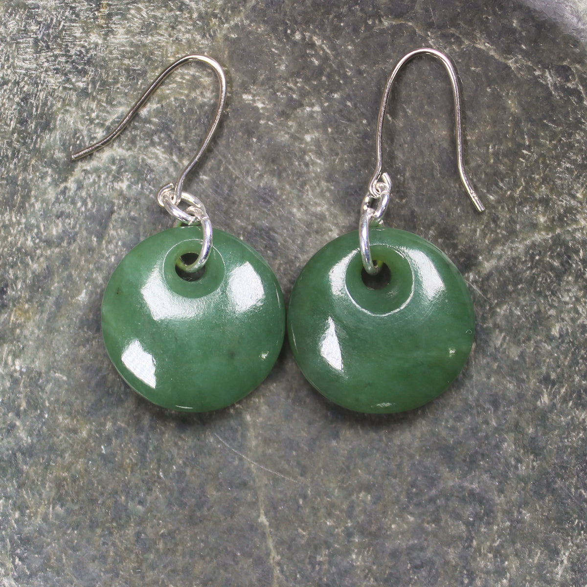 Porowhita Pounamu earrings