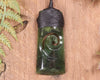 Toki or Adze with Koru Pendant carved from Rimu Pounamu - NZ Greenstone