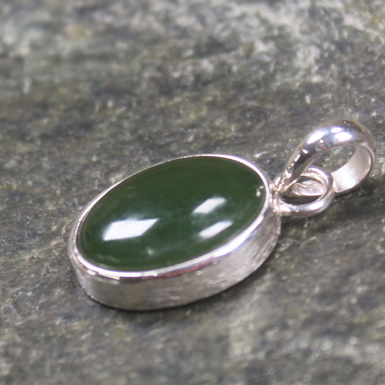Sterling Silver Kawakawa Pounamu pendant 