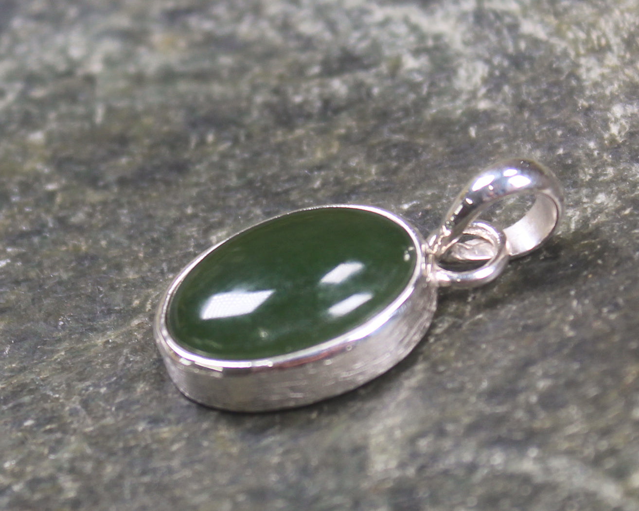 Sterling Silver Kawakawa Pounamu pendant 