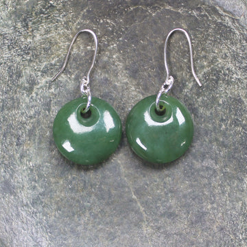 Porowhita Pounamu earrings