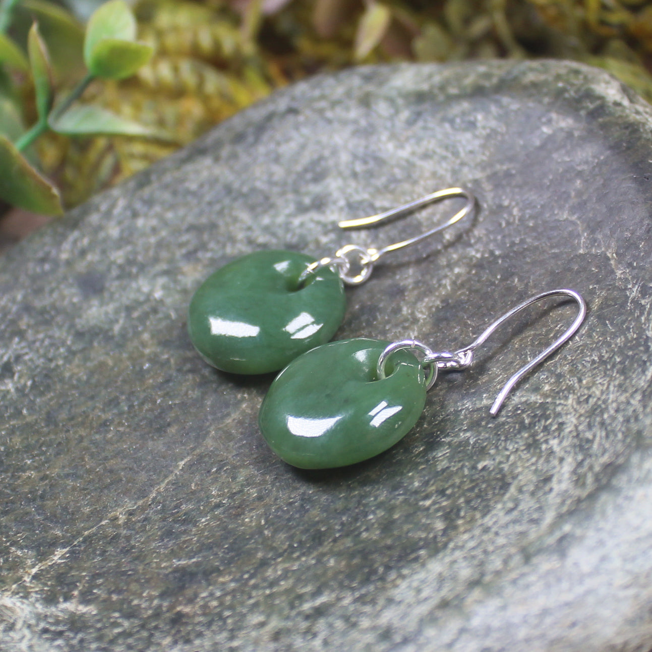 Porowhita Pounamu earrings