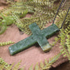 NZ Greenstone Cross pendant 