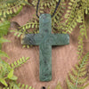 NZ Greenstone Cross pendant 