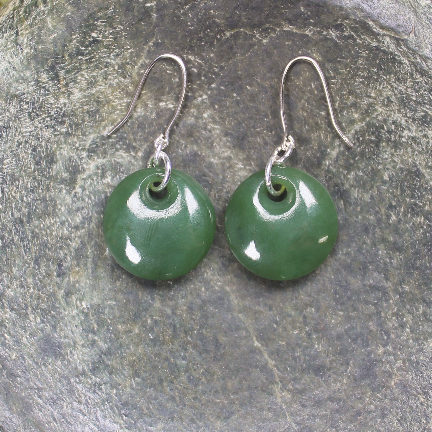 Porowhita Pounamu earrings