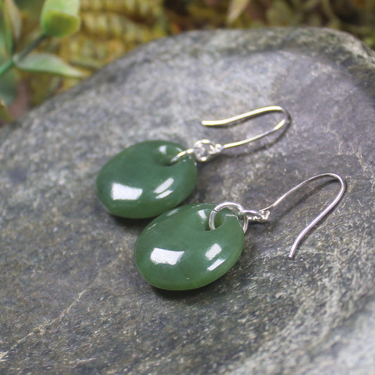 Porowhita Pounamu earrings