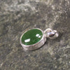 Hapopo Pounamu pendant set in Sterling Silver - NZ Greenstone
