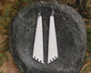 Roimata earrings carved from NZ Beef Bone