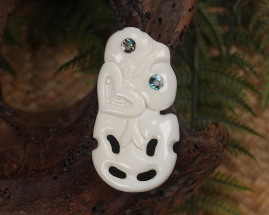 Hei Tiki carved from Bone