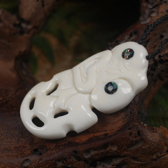 Hei Tiki carved from Bone