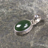 Kawakawa Pounamu pendant set in Sterling Silver - NZ Greenstone
