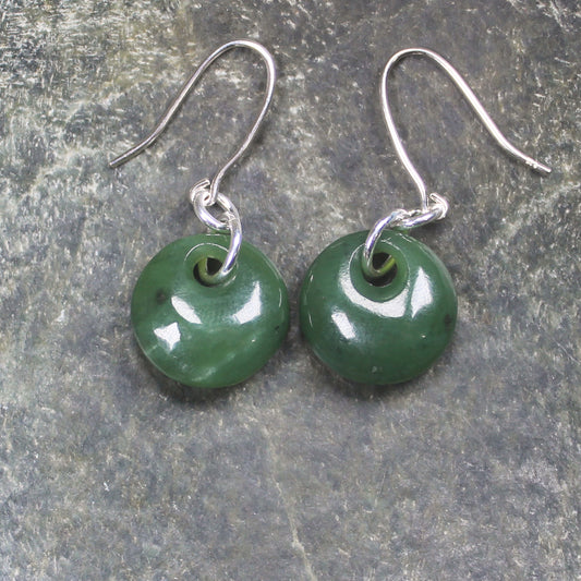 Porowhita Pounamu earrings