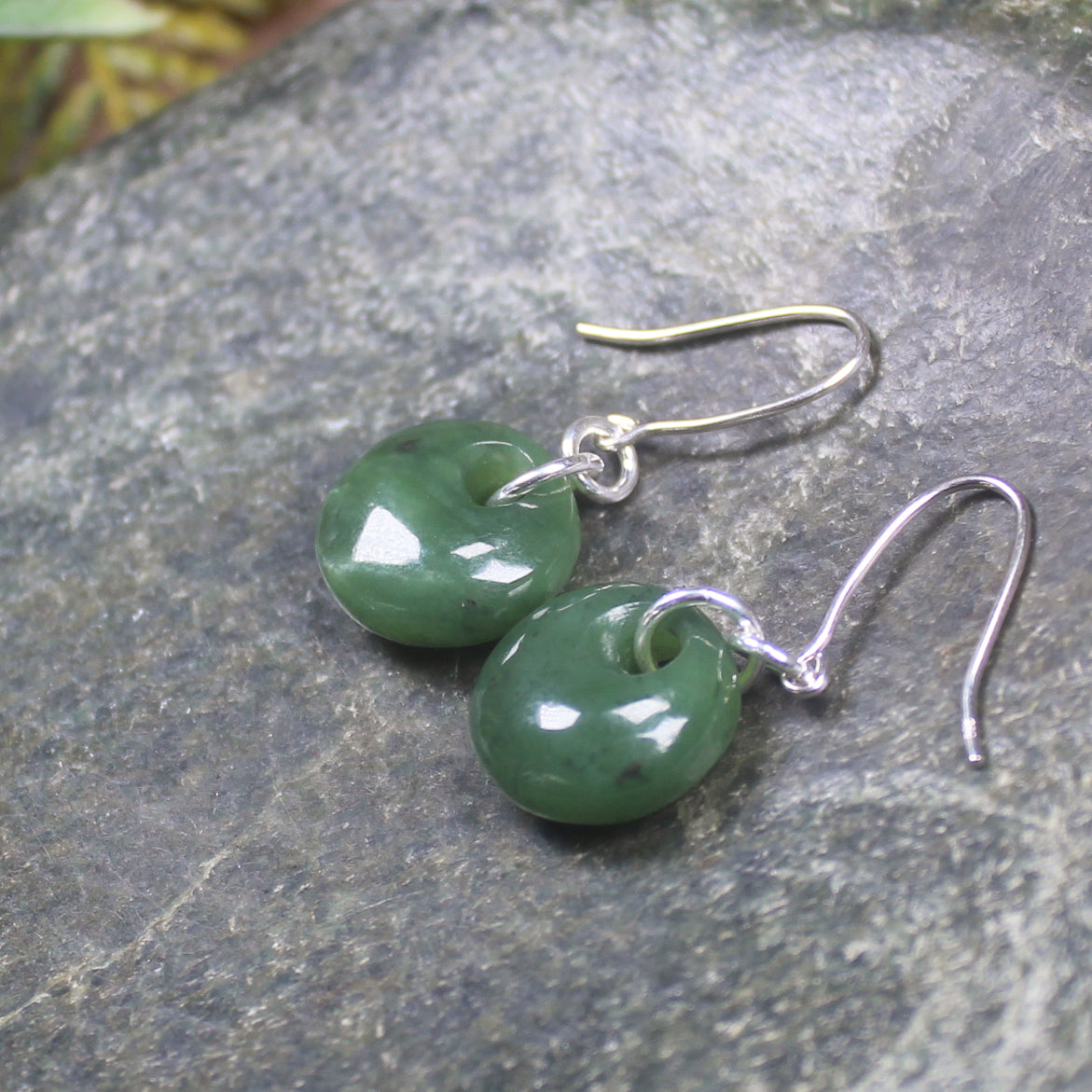 Porowhita Pounamu earrings