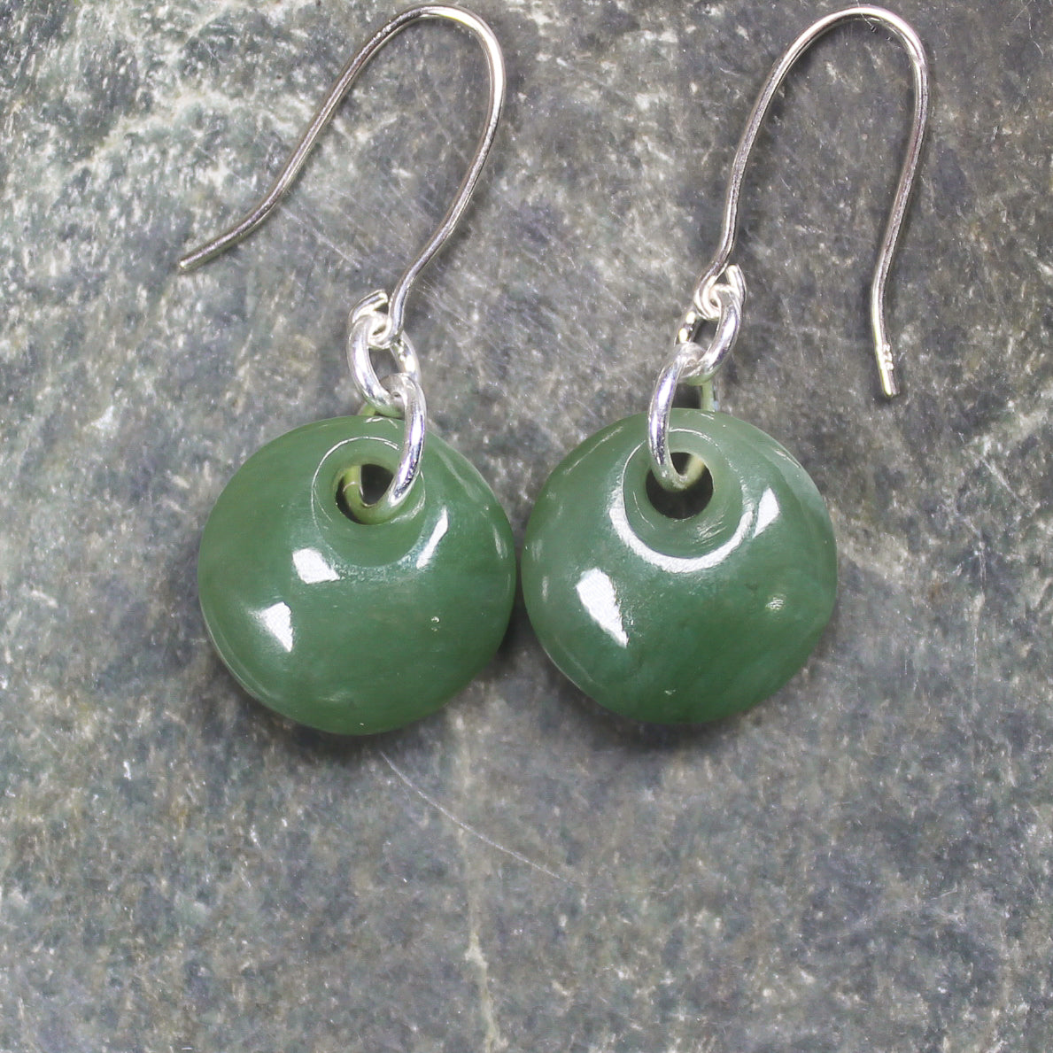 Porowhita Pounamu earrings
